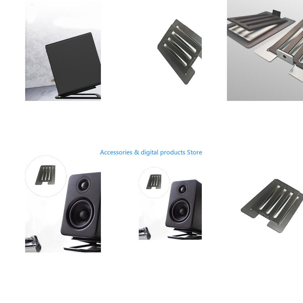 Speaker Desk Setup - 77JD ขาตั้งลำโพงแบบมุมเอียงตามหลักสรีระศาสตร์ แผ่นรองกันลื่นแบบครอบคลุมเต็มรูปแบบช่วยปกป้องอุปกรณ์