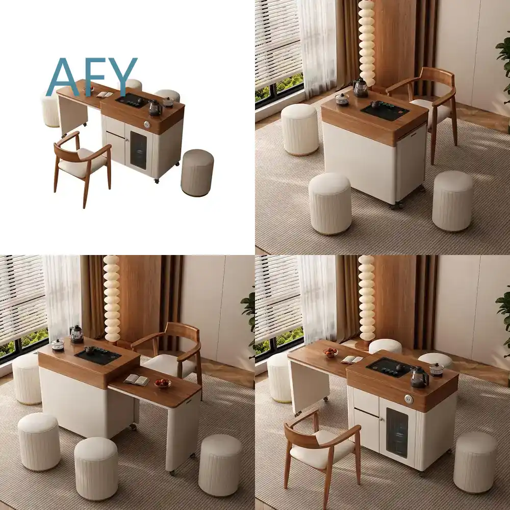 Desk Setup Small Room - ชุดโต๊ะและเก้าอี้ไม้จริงแบบเคลื่อนย้ายได้ สำหรับจัดวางโต๊ะทำงานที่บ้าน ใช้เป็นเวิร์กสเตชันสำหรับแล็ปท็อป เหมาะสำหรับห้องอ่านหนังสือ หรือพื้นที่ขนาดเล็ก
