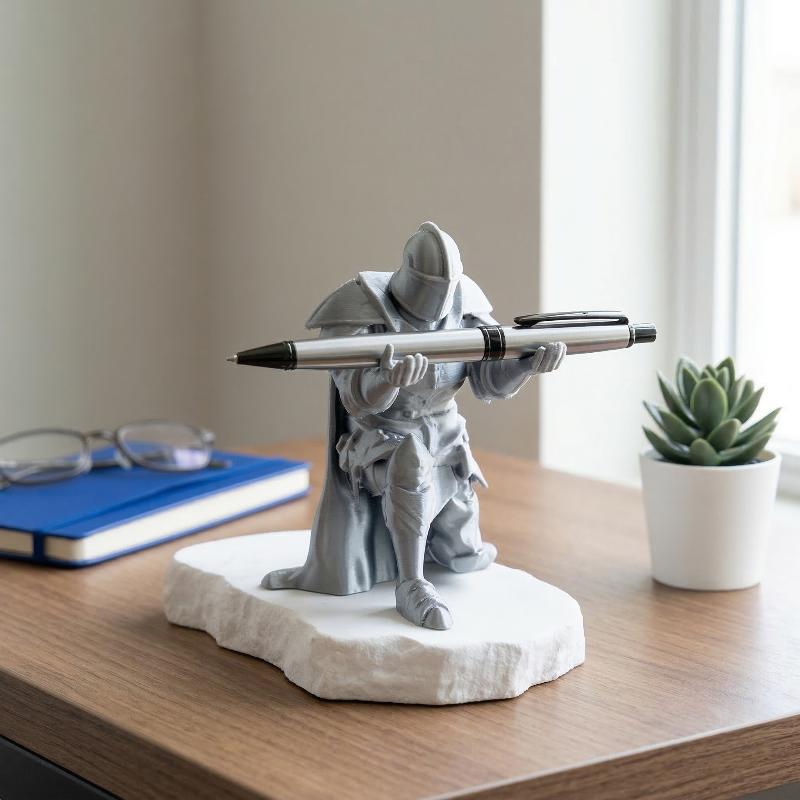 Desk Setup Home - ที่วางปากกาแบบนักรบ ของตกแต่งโต๊ะทำงานสุดสร้างสรรค์ รูปนักรบยุคกลาง สำหรับตกแต่งบ้าน สำนักงาน หรือเป็นของขวัญ