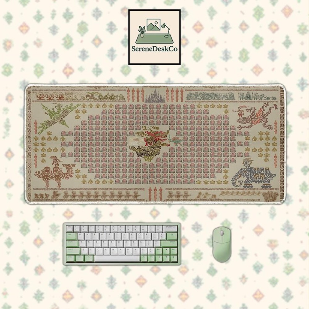 Desk Setup Inspiration - แผ่นรองเมาส์ลาย Breath of the Wild ขนาด