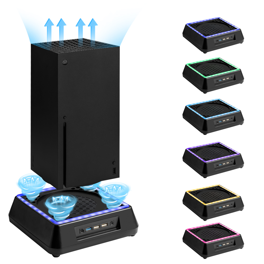 Desk Setup Xbox - เกมคอนโซลพัดลมระบายความร้อนสําหรับ Xbox Series X อุปกรณ์เสริมฝุ่นด้านบน 3