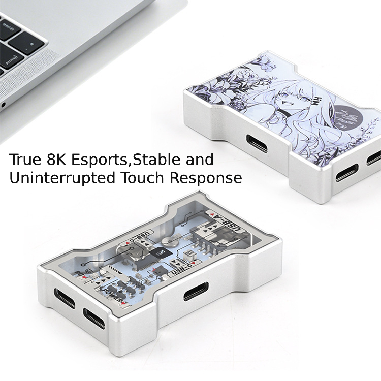 RGB USB Hub 2 อินพุต 3 เอาต์พุ - Desk Setup For Gaming บทวิจารณ์และราคา
