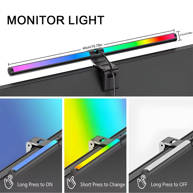 แถบไฟมอนิเตอร์ RGB ไฟบาร์สร้าง - Desk Setup Home บทวิจารณ์และราคา