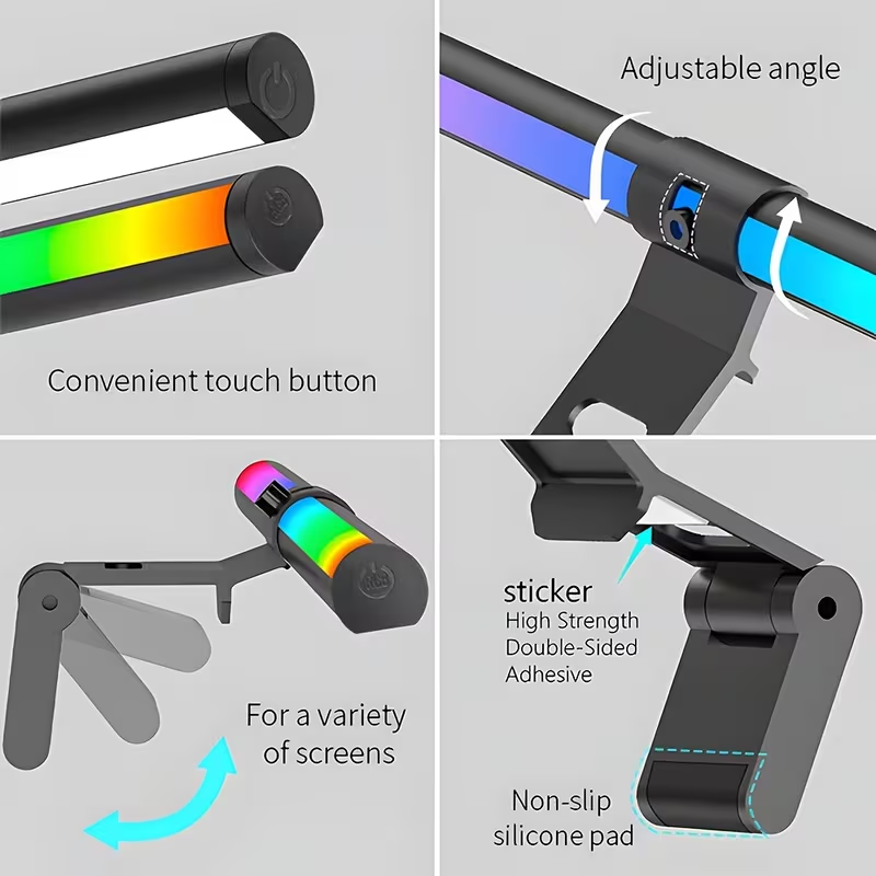 แถบไฟมอนิเตอร์ RGB ไฟบาร์สร้าง - Desk Setup Home บทวิจารณ์และราคา