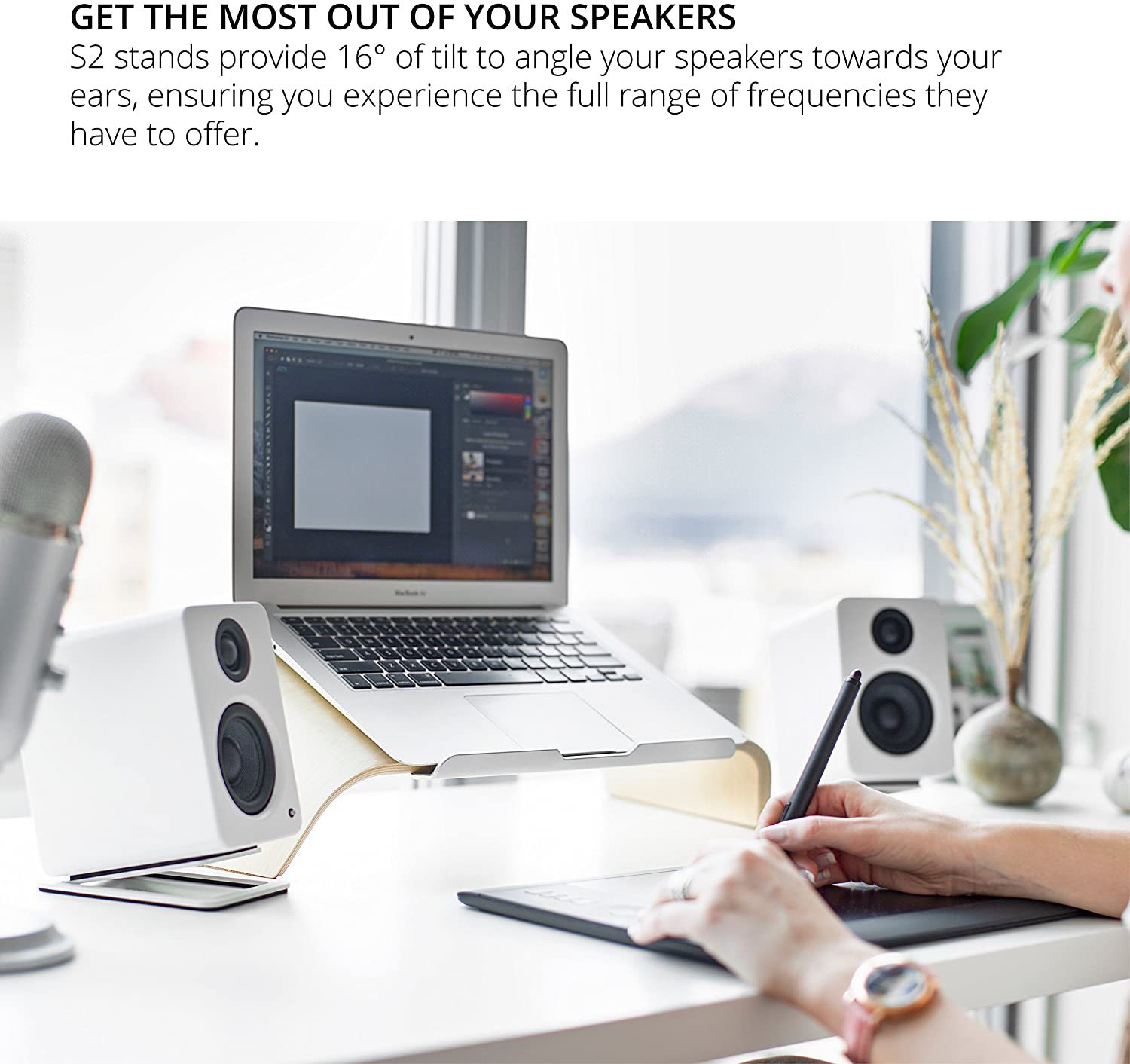 2pcs เดสก์ท็อปลําโพงสําหรับ Me - Speaker Desk Setup บทวิจารณ์และราคา