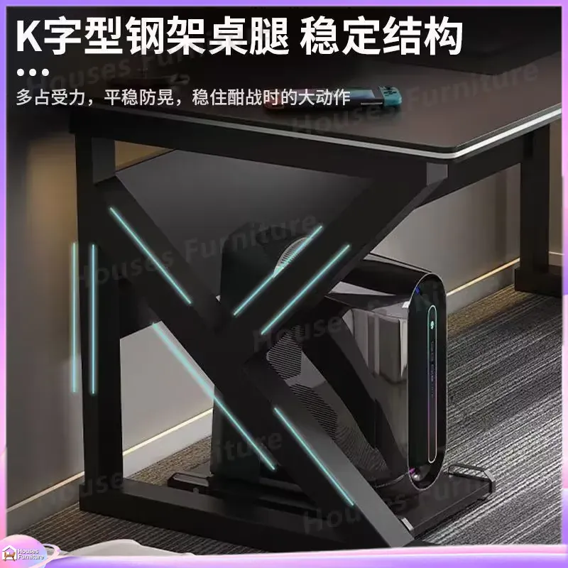 โต๊ะเกมมิ่งคาเฟ่เมทัลสีดำ โต๊ะ - Desk Setup For Gaming บทวิจารณ์และราคา