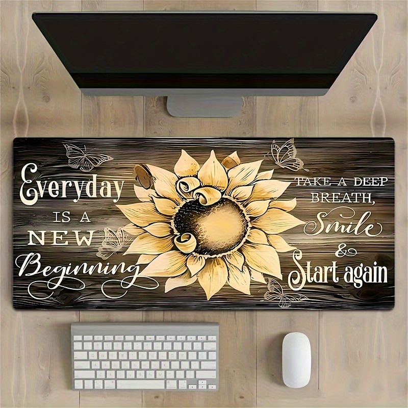 แผ่นรองเมาส์ลายดอกทานตะวัน แผ่ - Desk Setup Inspiration บทวิจารณ์และราคา