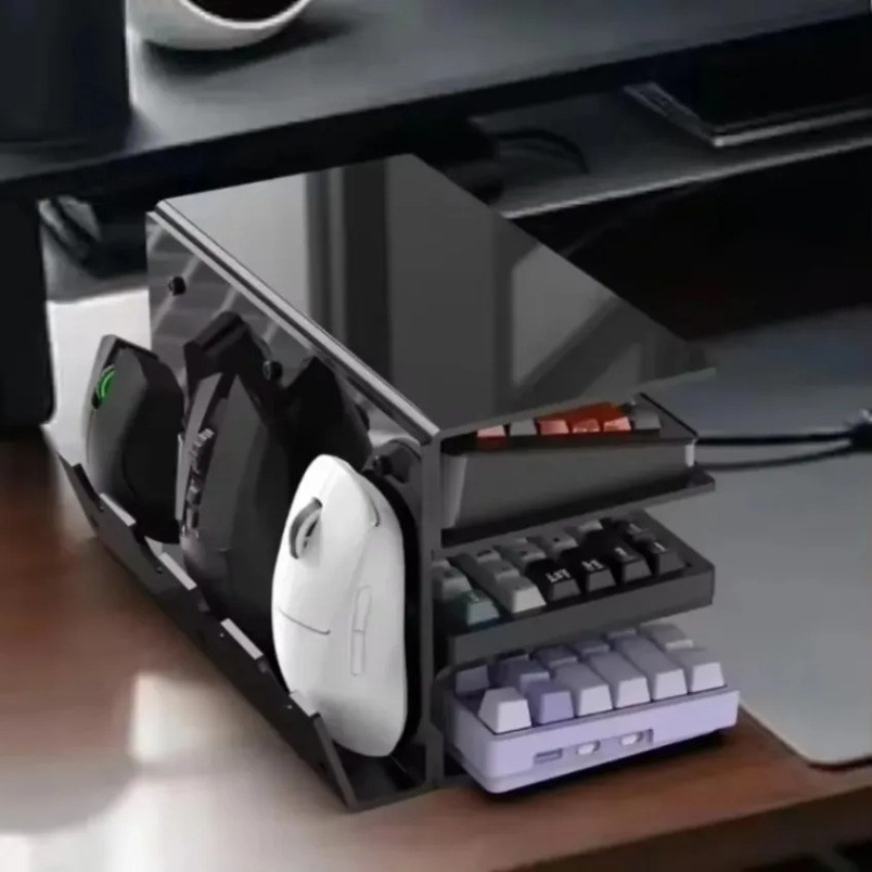 ชั้นวางคีย์บอร์ด 3 ชั้น อะคริล - Desk Setup Home บทวิจารณ์และราคา