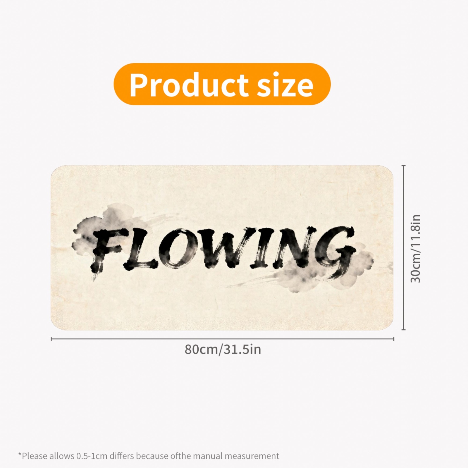 แผ่นรองเมาส์เกมมิ่ง Black Ink  - Rubber Mat Desk บทวิจารณ์และราคา