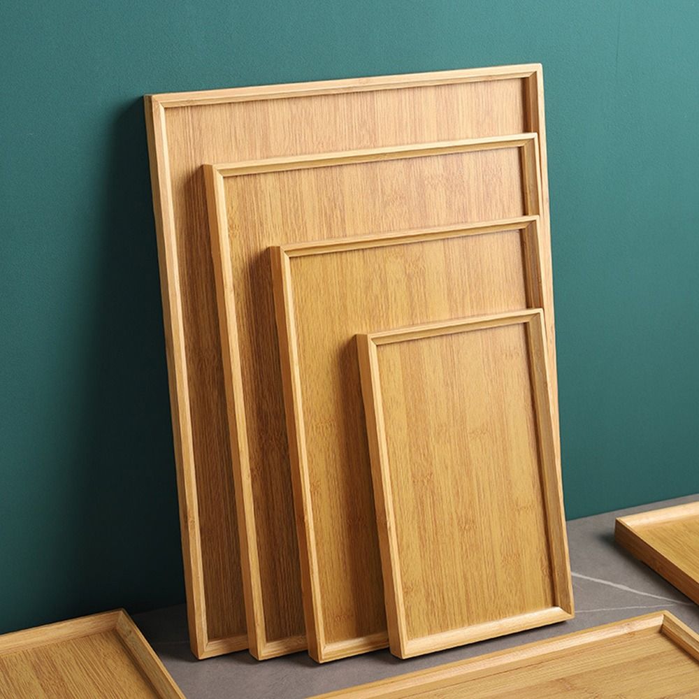 ถาดไม้ไผ่ธรรมชาติ ถาดไม้ไผ่ทรง - Desk Setup Retro บทวิจารณ์และราคา