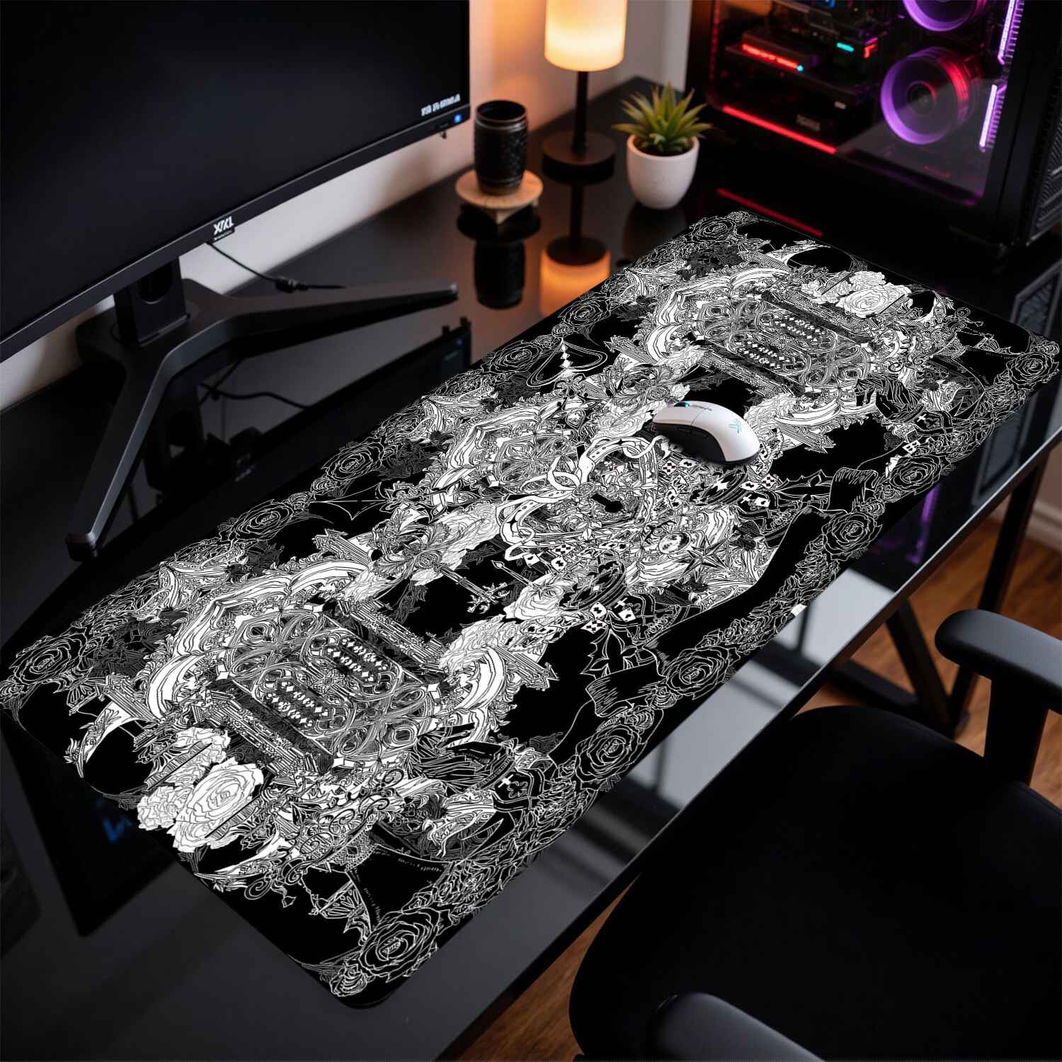 แผ่นรองเมาส์ลายอาคารโกธิค Divi - Rubber Mat Desk บทวิจารณ์และราคา