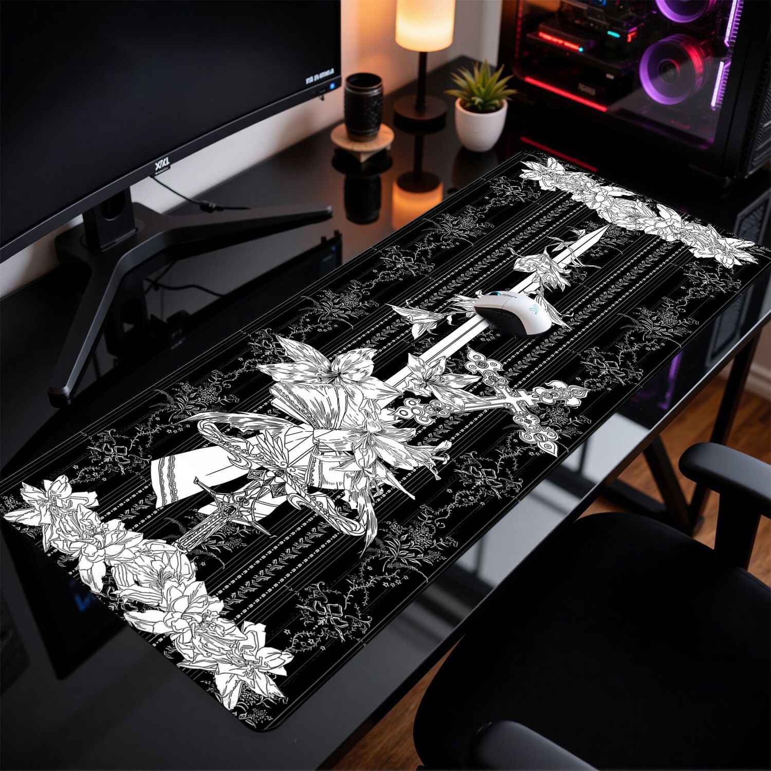 แผ่นรองเมาส์ลายอาคารโกธิค Divi - Rubber Mat Desk บทวิจารณ์และราคา