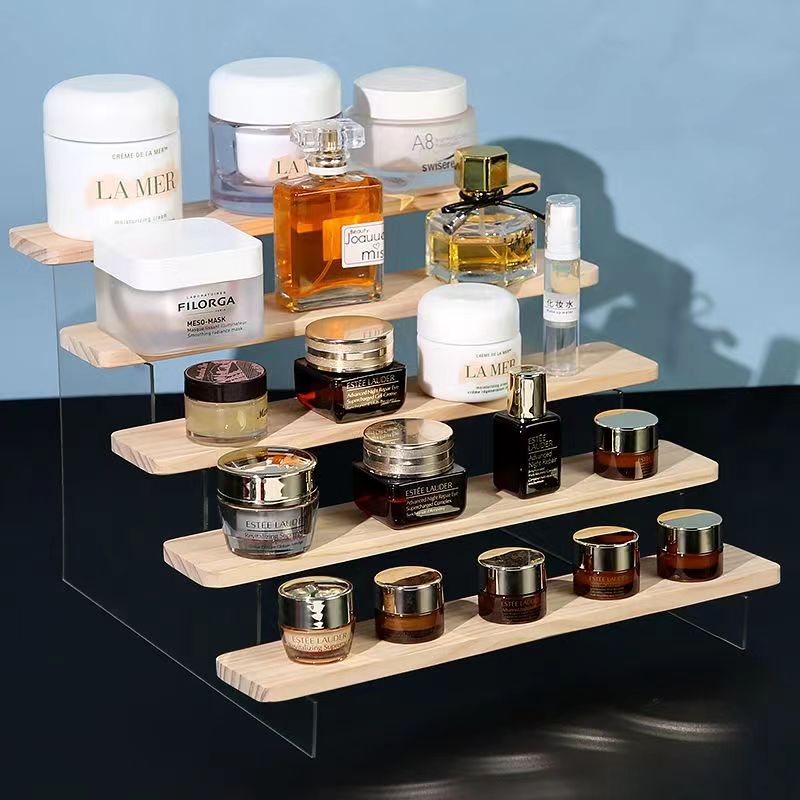 ชั้นวางของอะคริลิคแบบขั้นบันได - Desk Setup Shelf บทวิจารณ์และราคา