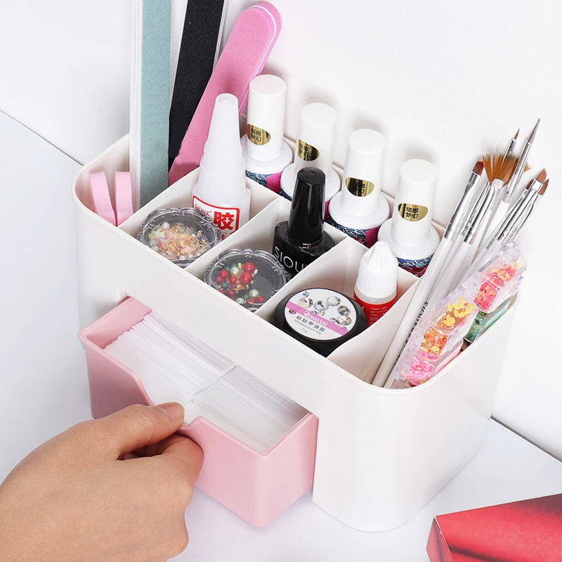 Nail Art Organizer เดสก์ท็อปลิ - Desk Setup Shelf บทวิจารณ์และราคา