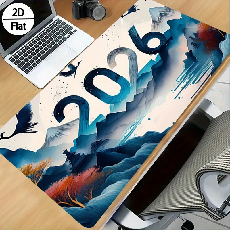 2026 ภาพวาดด้วยหมึกปีใหม่ 2D ร - Rubber Mat Desk บทวิจารณ์และราคา