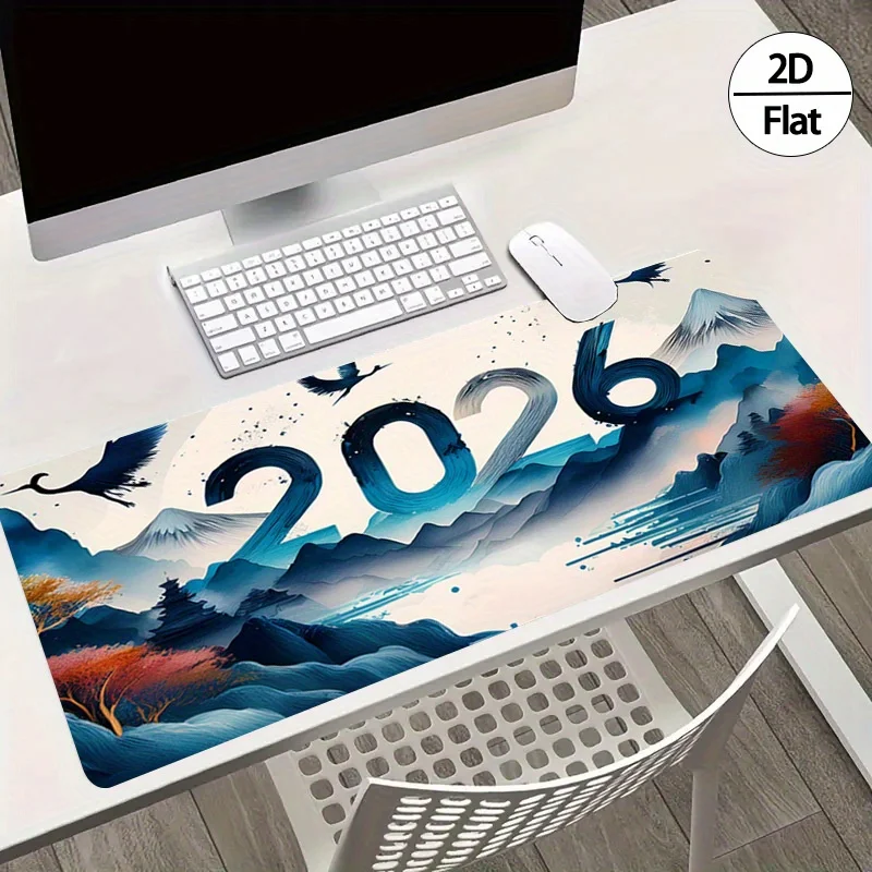 2026 ภาพวาดด้วยหมึกปีใหม่ 2D ร - Rubber Mat Desk บทวิจารณ์และราคา