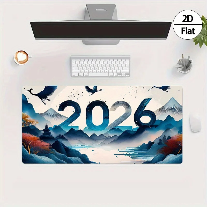 2026 ภาพวาดด้วยหมึกปีใหม่ 2D ร - Rubber Mat Desk บทวิจารณ์และราคา