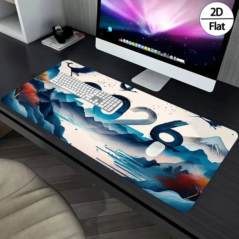 2026 ภาพวาดด้วยหมึกปีใหม่ 2D ร - Rubber Mat Desk บทวิจารณ์และราคา