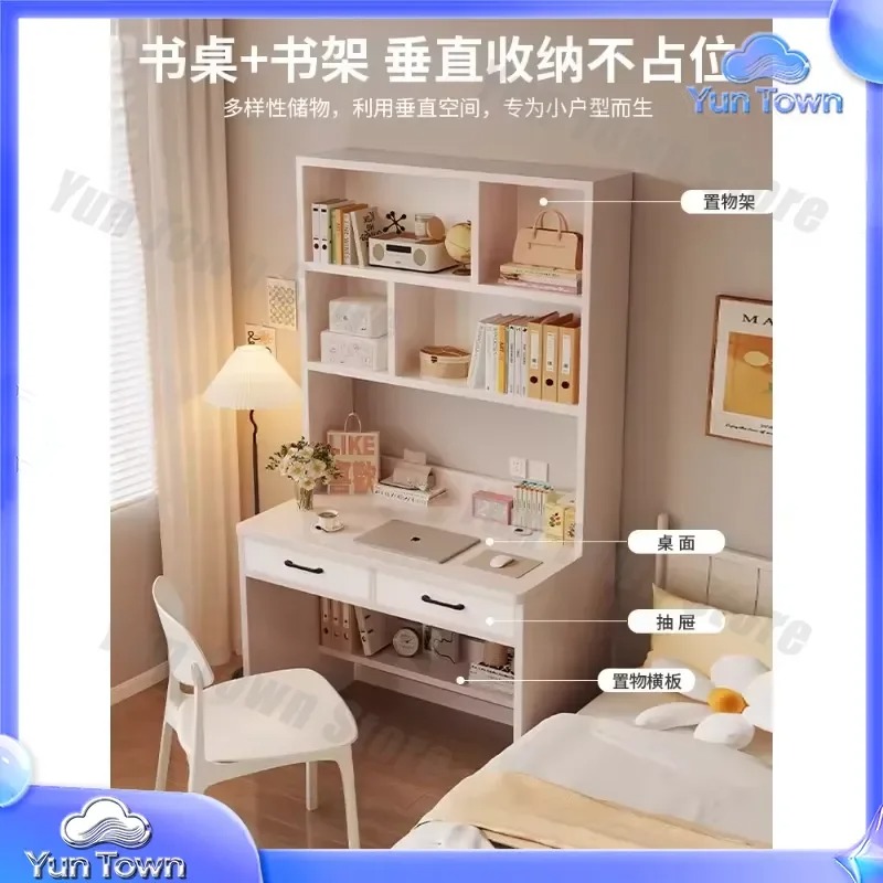 ชั้นวางหนังสือไม้เนื้อแข็งสำหร - Desk Setup Small Room บทวิจารณ์และราคา